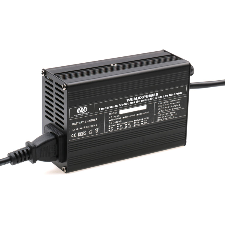 Wemaxpower Constant Current 220Vac Input 12V 14.6V 6A Output AC to DC Life-po4 Vehicle Battery Charger