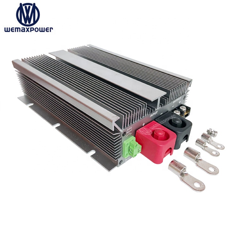 With 12.5V Low Voltage protection 12V to 58V Dc to Dc Step up boost Battery Charger for 48V Life-po4 RVs Auxiliary Battery