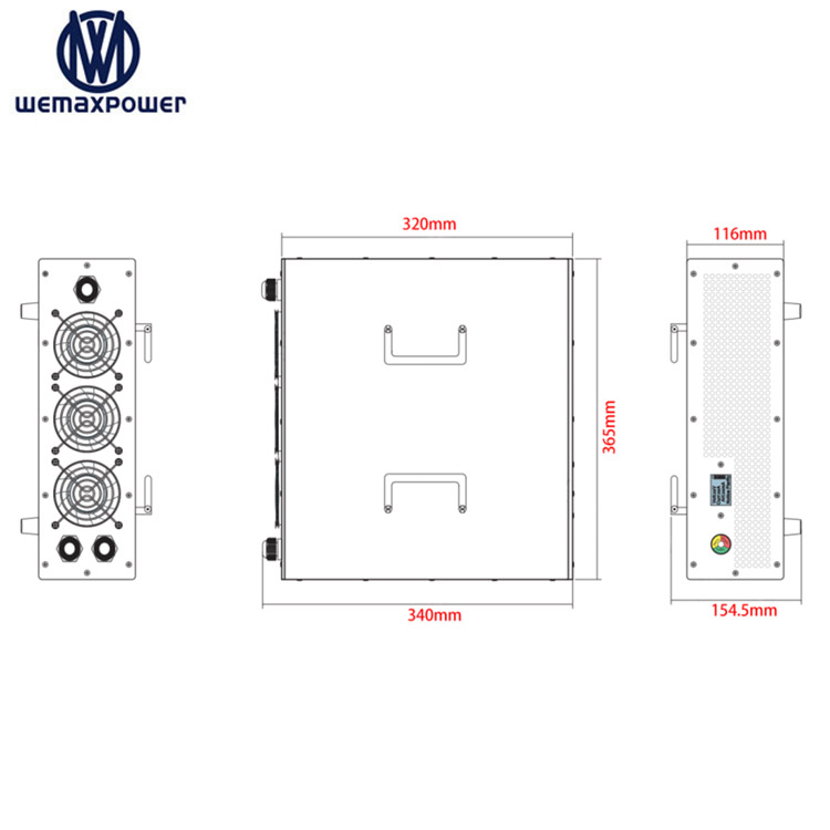 Electric Scooter/Golf Cart/Rickshaw/Bike Battery Charger 48V 60A Lithium-Compatible 58.4V/58.8V Options EU/US/UK Compatible