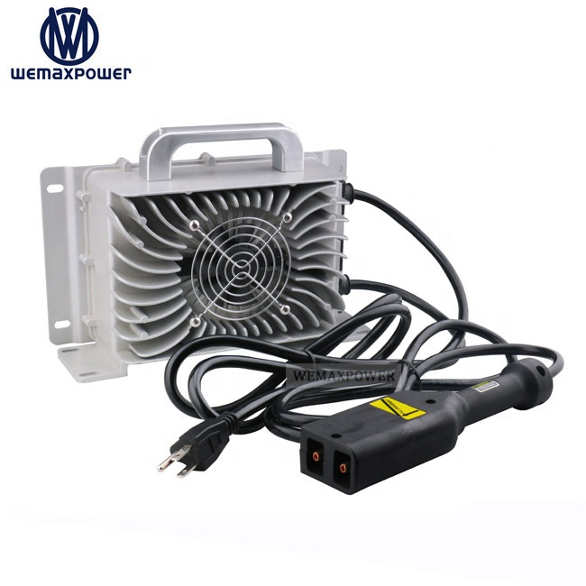 Waterproof Portable Lead Acid LifePO4 Lithium Ion Golf Cart Battery Charger 48v With Club Car Powerwise RXV Crowfoot Plug