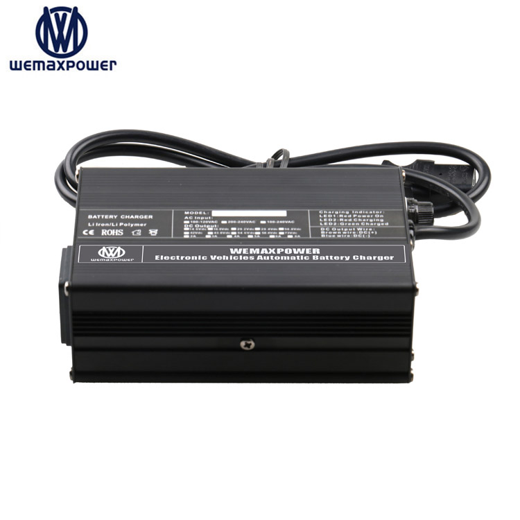 Wemaxpower Constant Current 220Vac Input 12V 14.6V 6A Output AC to DC Life-po4 Vehicle Battery Charger