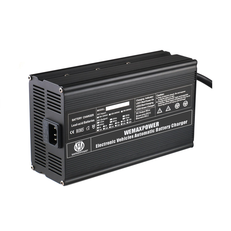 WEMAXPOWER 12a 71.4v 63v  67.2v 73v Li-ion E Rickshaw Electric Vehicle Scooter Car Scooter Battery Charger 60v