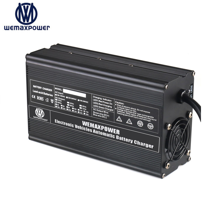 WEMAXPOWER 12a 71.4v 63v  67.2v 73v Li-ion E Rickshaw Electric Vehicle Scooter Car Scooter Battery Charger 60v