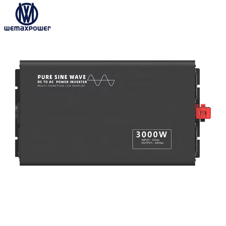 High Quality Peak Power 6000W Rate Power 3000w 12v 24v 36v 48v Dc to Ac 220v 230v 240v 3000 Watt Pure Sine Wave Power Inverter