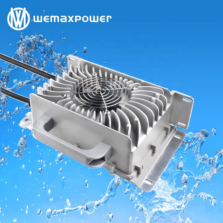 Waterproof 12v 40a 24v 30a 36v 25a  48v 20a 60v 16a 72v 14a Lead Acid Lithium Ion LiFe-PO4 Intelligent Smart Battery Charger