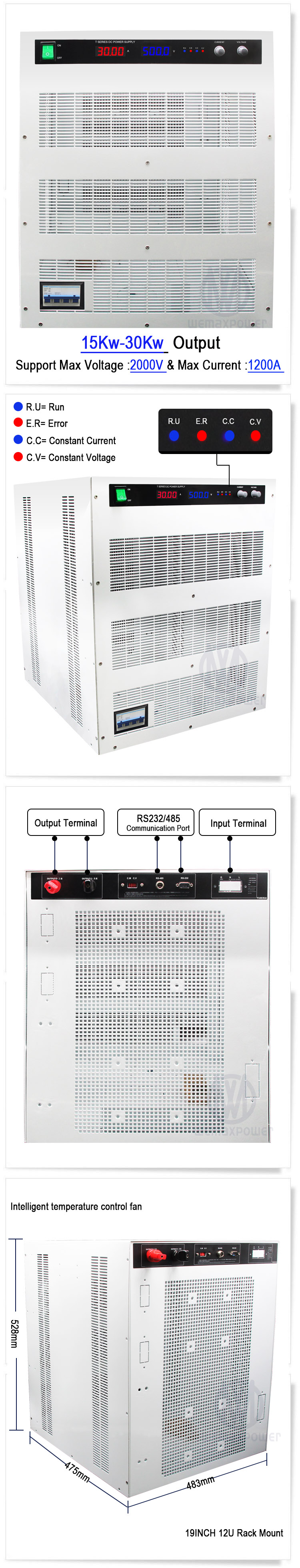 18KW High Power Constant Current Adjustable DC Power Supply details