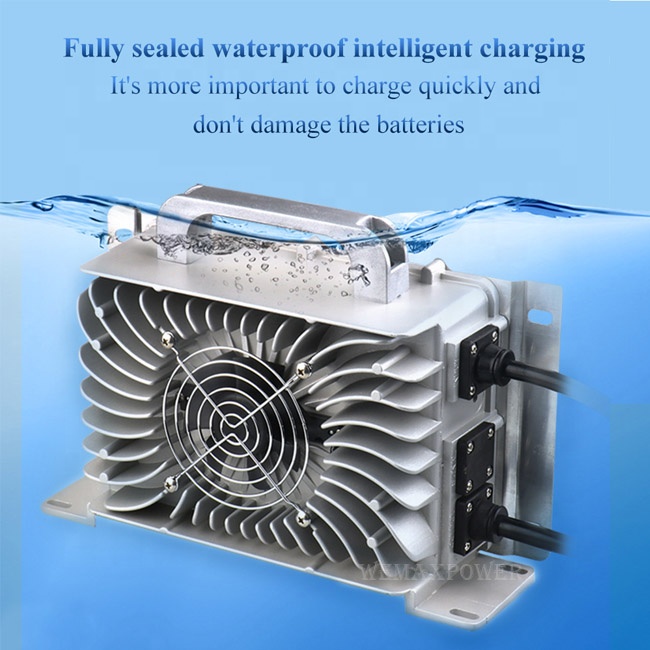 Waterproof Portable Boat Ship Electric Sweeper Electric Bicycle Car Lead Acid LifePO4 Li-ion 48v 20a Battery Charger