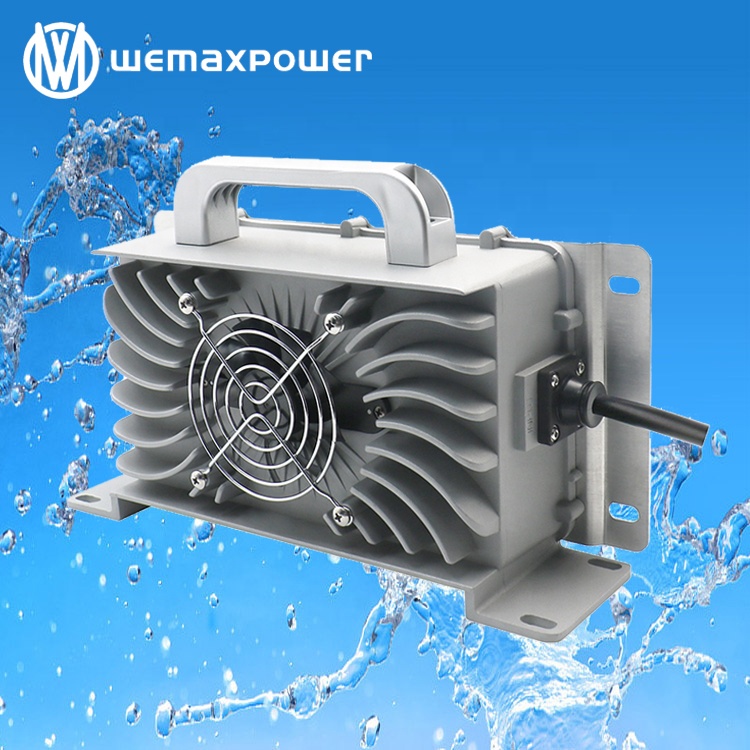 Waterproof 12v 35a 24v 28a 36v 20a  48v 15a 60v 12a 72v 10a Lead Acid Lithium Ion LiFe-PO4 Intelligent Smart Battery Charger