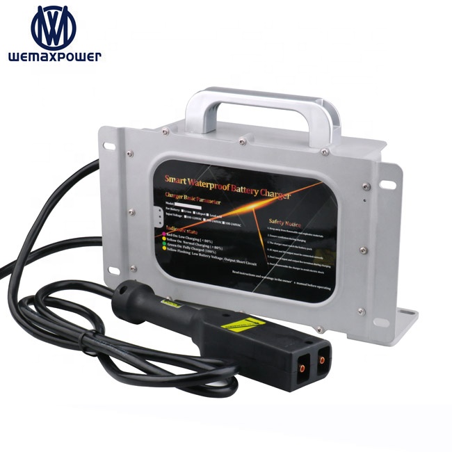 Waterproof Portable Lead Acid LifePO4 Lithium Ion Golf Cart Battery Charger 48v With Club Car Powerwise RXV Crowfoot Plug