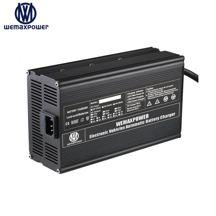 WEMAXPOWER 12a 71.4v 63v  67.2v 73v Li-ion E Rickshaw Electric Vehicle Scooter Car Scooter Battery Charger 60v