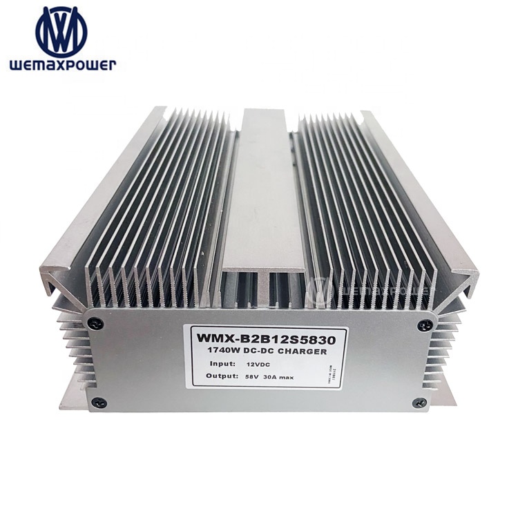 With 12.5V Low Voltage protection 12V to 58V Dc to Dc Step up boost Battery Charger for 48V Life-po4 RVs Auxiliary Battery