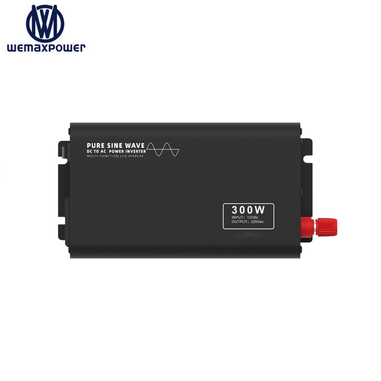 DC to AC 12V/24V/48V to 220V 300W Rated 600W Peak Pure Sine Wave Industrial Motor Portable High Efficiency Power Inverter