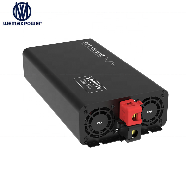 Smart LCD Display 12V/24V/48V 220V/230V/240V 50Hz/60Hz 1000W DC AC Single Pure Sine Wave High Frequency Portable Power Inverter