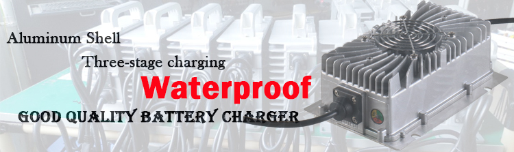 Waterproof 12V-72V Lead Acid Li-ion Lithium Intelligent Smart Portable Battery Charger CE Certified 1 Year Warranty