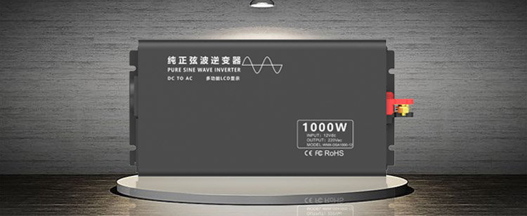 Smart LCD Display 1000W DC AC Pure Sine Wave Power Inverter