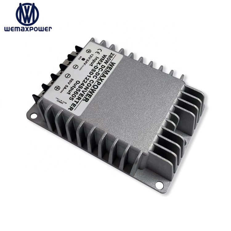 High Efficiency 12v to 56v 5a Dc to Dc Voltage Regulator 5amp 12vdc Step up 56vdc boost Converter