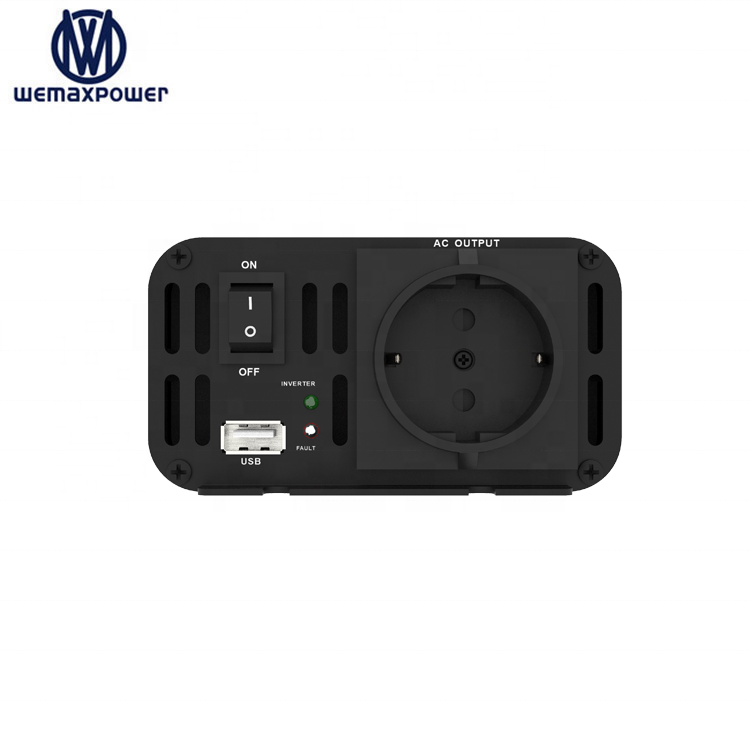 DC to AC 12V/24V/48V to 220V 300W Rated 600W Peak Pure Sine Wave Industrial Motor Portable High Efficiency Power Inverter