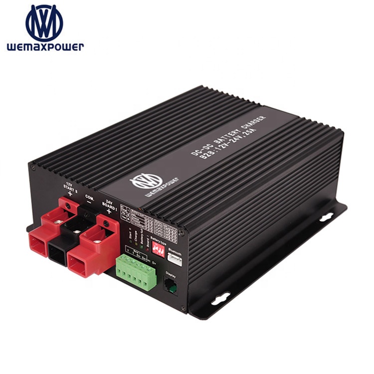 12V to 24V 29.2V 29.4V 25.2V 25A Smart Vehicle RVs DC to DC Step-up Lead Acid LiFe-PO4 Li-ion Battery Charger