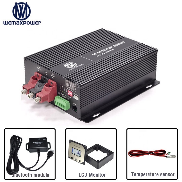 12V 30A Chargers Blue Tooth App Control Lead Acid Lithium Battery Automatic 12vdc to 12.6v 14.6v 14.7v DC to DC Charger