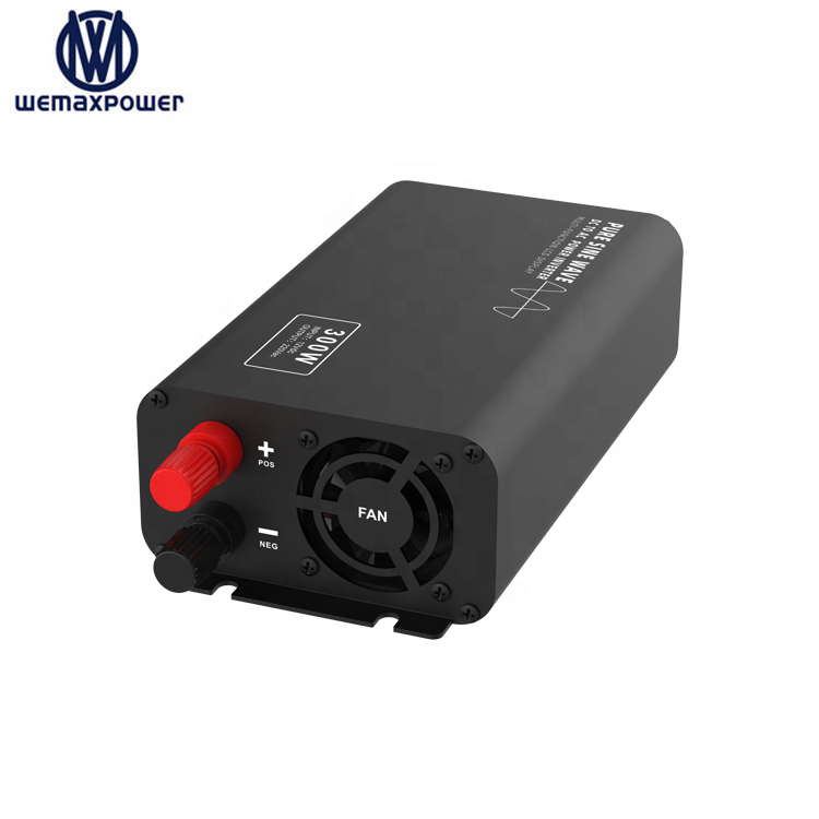 DC to AC 12V/24V/48V to 220V 300W Rated 600W Peak Pure Sine Wave Industrial Motor Portable High Efficiency Power Inverter