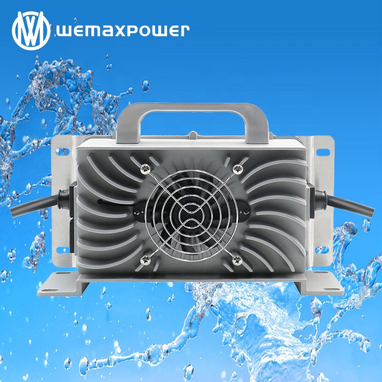 Golf Cart E Rickshaw Bike Waterproof 50.4v 54.6v 58.4v 58.8v 15amp Lead Acid Lithium Ion Lifepo4 Battery Charger 48v 15a