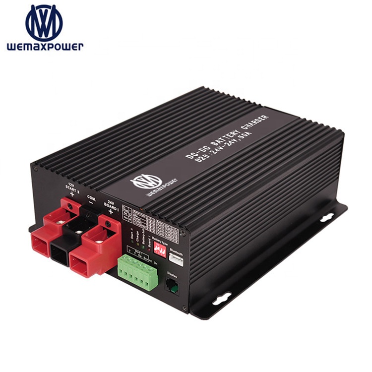 Lead Acid Life-po4 Lithium-ion 50Amp Smart Vehicle Buck Boost Battery Charger DC 24V to DC 24V 25.2v 29.2v 29.4v
