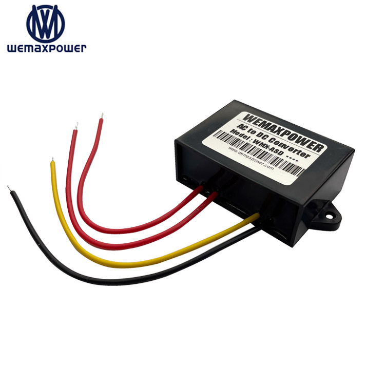 WEMAXPOWER IP68 5a Car Monitoring Ac-dc Voltage Transformer 24v Ac to 12v Dc Converter Module for Security System