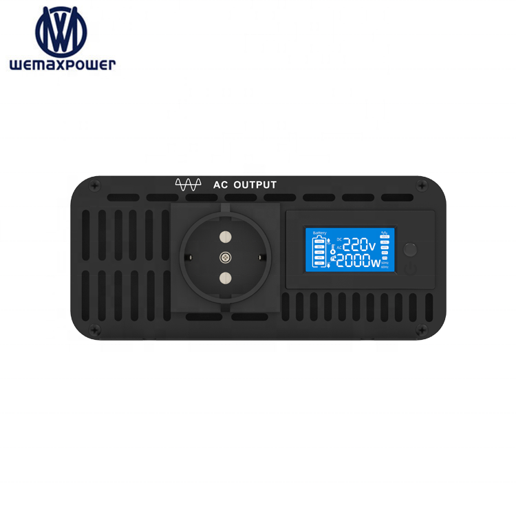 2.5KW DC to AC Smart Inverter 12V 24V 48V DC to 110V 120V 220V 230V 240V 50/60Hz Pure Sine Wave Power Inverter 2500W