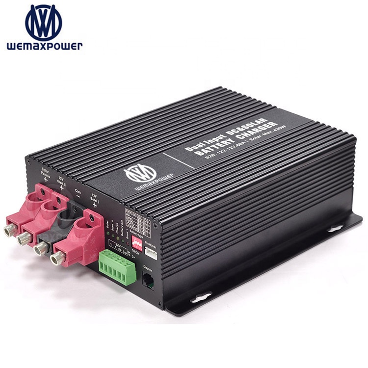 DC & Solar to DC Dual Input APP Smart Control Camper Recreational Vehicles 12v to 12v 14.6v 16.8v Battery to Battery Charger