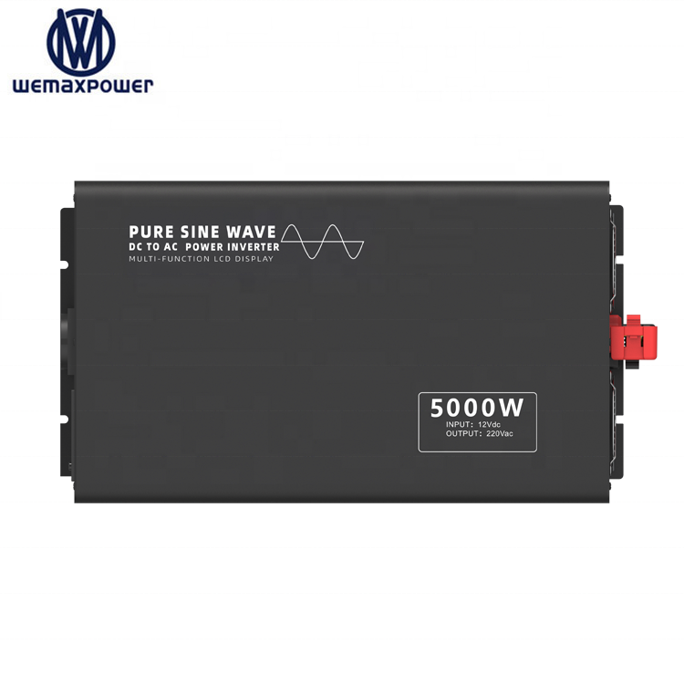 High Power Led Display Home Car Pure Sine Wave Power Inverters Dc to Ac 24v 220v 5000w Inverter