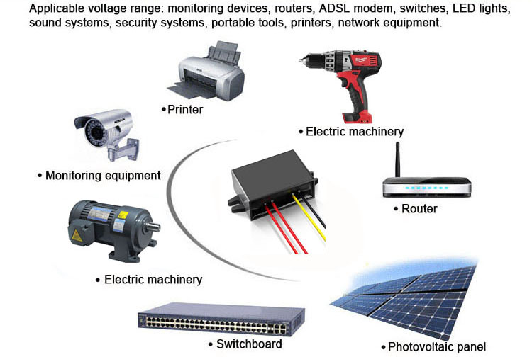 24vac to 5vdc 5a Converters Ac to Dc Voltage Buck Regulator 5amp 24v to 5v Ac-dc Converter Module for Monitor Router