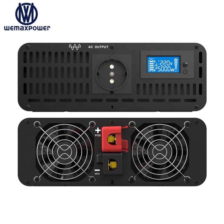 High Power Led Display Home Car Pure Sine Wave Power Inverters Dc to Ac 24v 220v 5000w Inverter