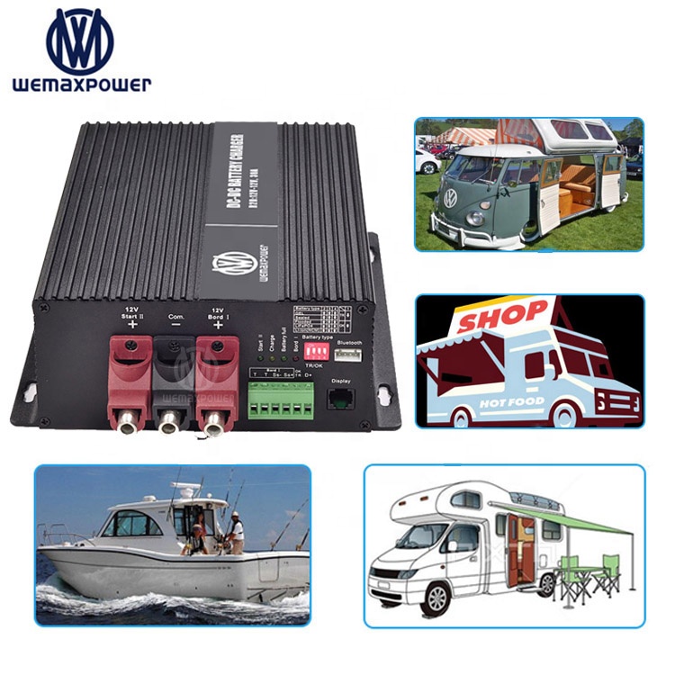 12V to 12V 12.6V 14.6V 14.2V 60A DC to DC Charger RVs Campers Boat Smart LiFePO4 Lithium Ion Lead Acid Battery Chargers