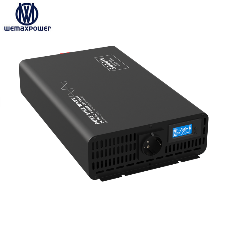 High Quality 60hz 50hz 24vdc to 220vac 230vac 240vac 3kw Pure Sine Wave Power Inverter 3000w