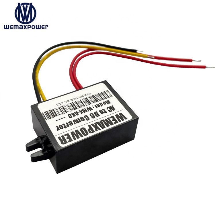 Waterproof 12vac to 12vdc Ac-dc Converters 1A 12v Ac to Dc12v Converter for Printer,Router,Monitoring Switchboard
