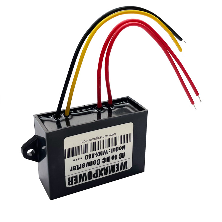 WEMAXPOWER IP68 5a Car Monitoring Ac-dc Voltage Transformer 24v Ac to 12v Dc Converter Module for Security System