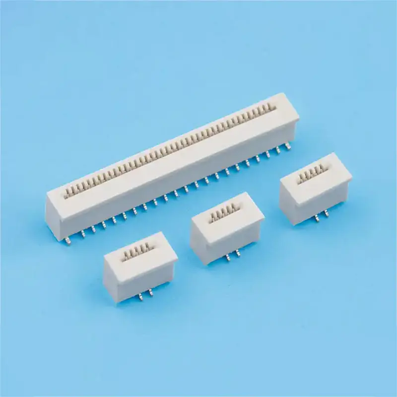 High-Quality ‌FPC FFC 1.0mm pitch 5.5mm height no cover upright lockless surface mount offset tab flat connector Supplier, Factories