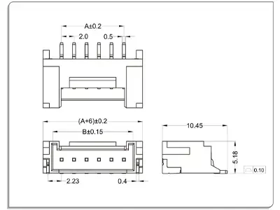 Wafer Dimension Drawing WT200FW