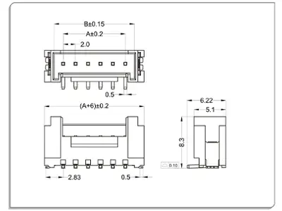 Wafer Dimension Drawing WT200FL