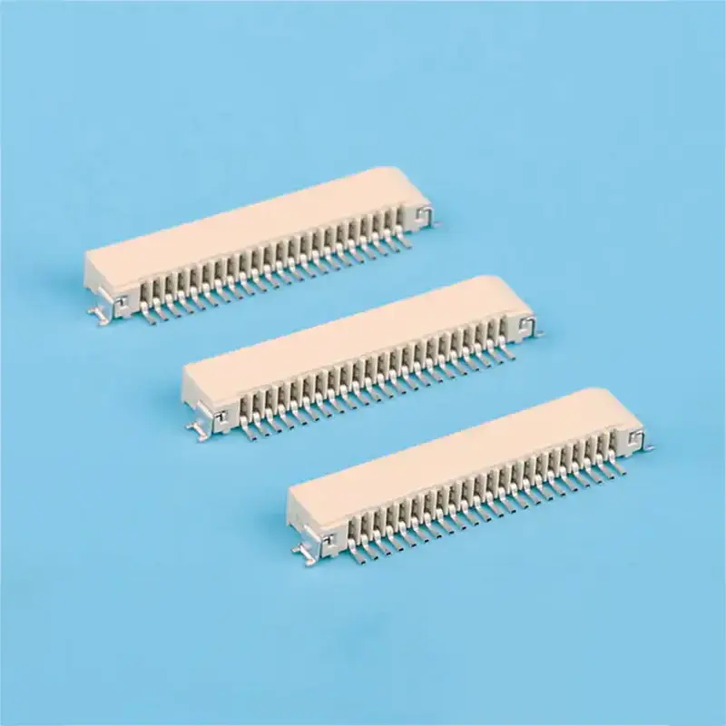 Wholesale FPC Connector 1.0mm Pitch 3.0mm Height Horizontal SMT Socket Coverless Lockless Flat Flex Cable Connector Supplier, Suppliers
