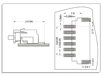 Mounting Measurement Right Angle