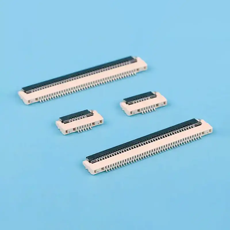 China 0.5mm Pitch Ultra Slim 1.0H/1.2H, Flip-Lock Bottom-Entry FPC/FFC Connector, Horizontal Type (6-60 Pin) Manufacturers, Suppliers