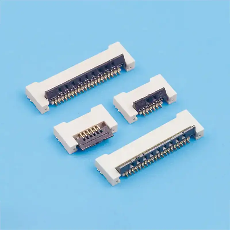 High-Quality 0.5mm Pitch 1.5H Slim Profile, Flip-Lock Bottom Contact FPC/FFC Connector, Horizontal SMT Type (4-60 Positions) Factories, Factory