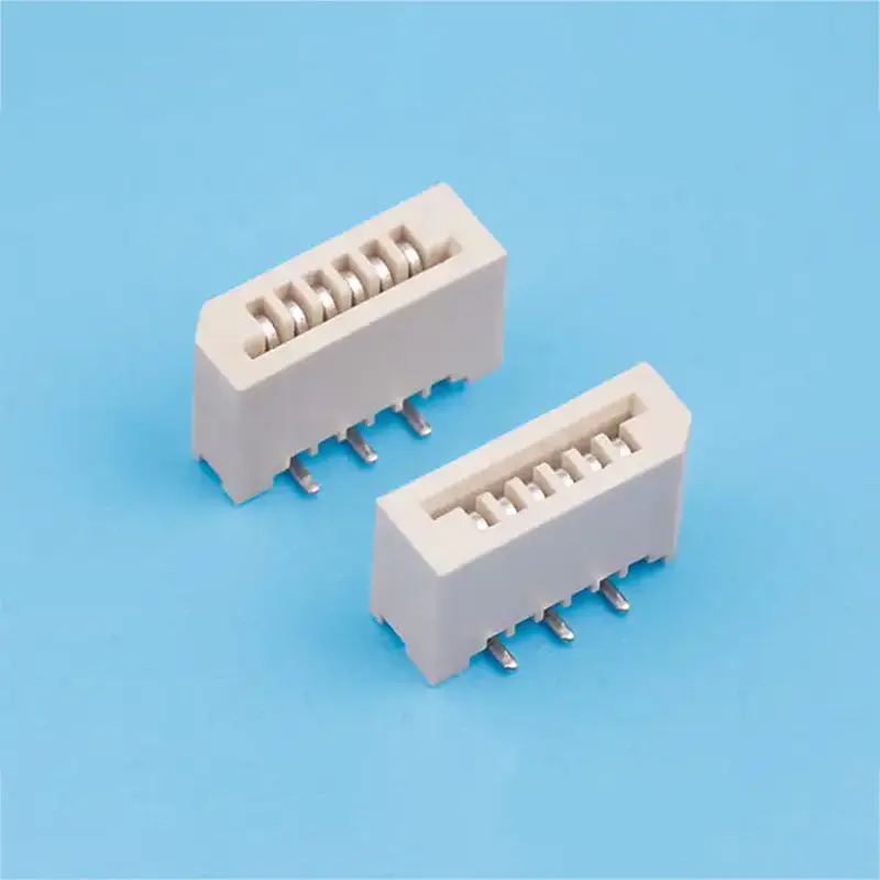 China FPC FFC 1.0mm Pitch 5.5mm Height Top Entry Vertical SMT Connector Coverless Lockless Staggered Terminal Flat Flex Cable Socket Supplier, Suppliers