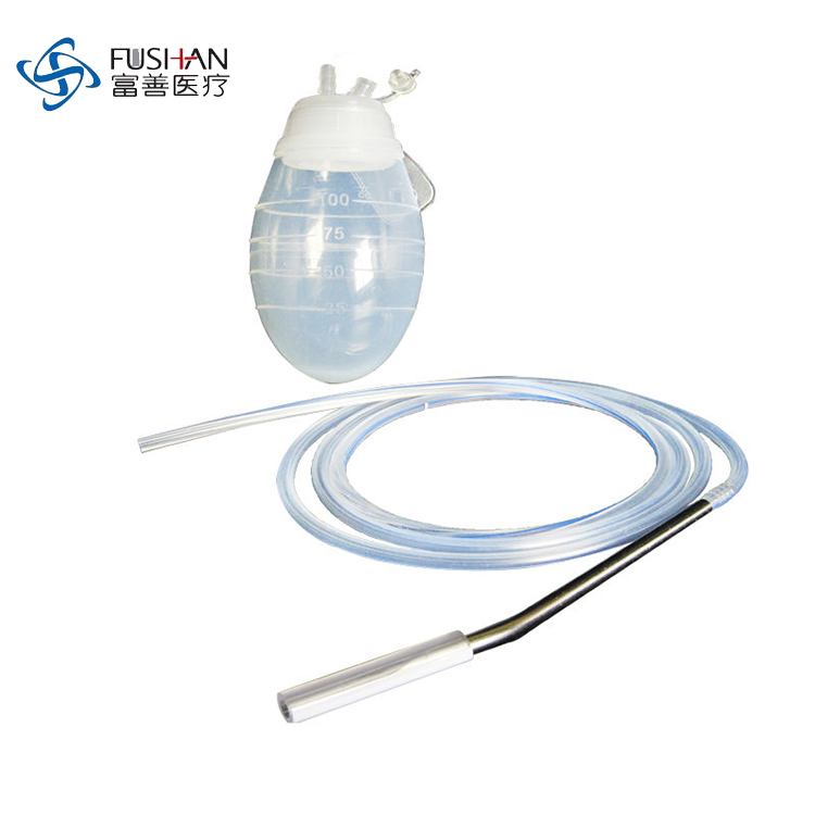 China Wholesale Fushan Medical Disposable Silicone Closed Wound Drainage System Kit Many Combination CE ISO Certificated