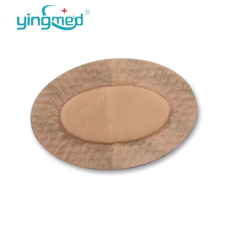 Oval Hydrocolloid Waterproof Adhesive Wound Care Dressing