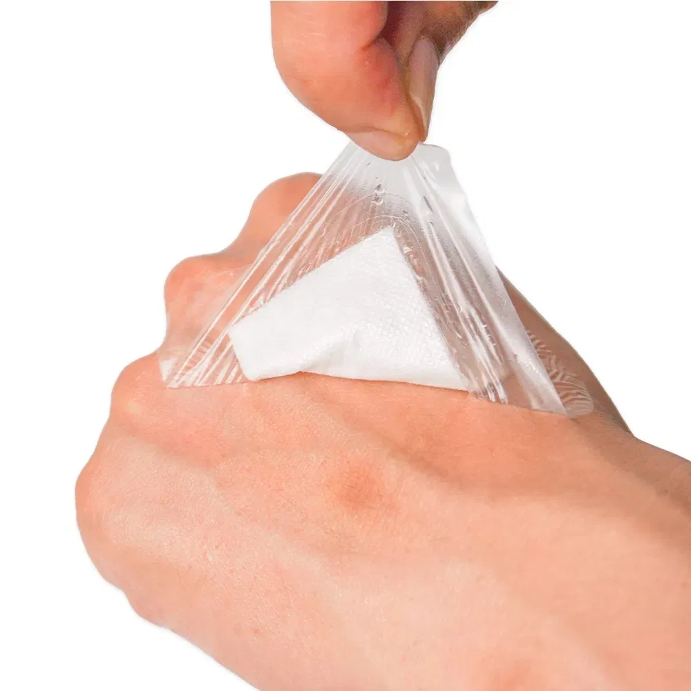 6*7cm Disposable Medical PU Film Strong Adhesive Wound Dressing