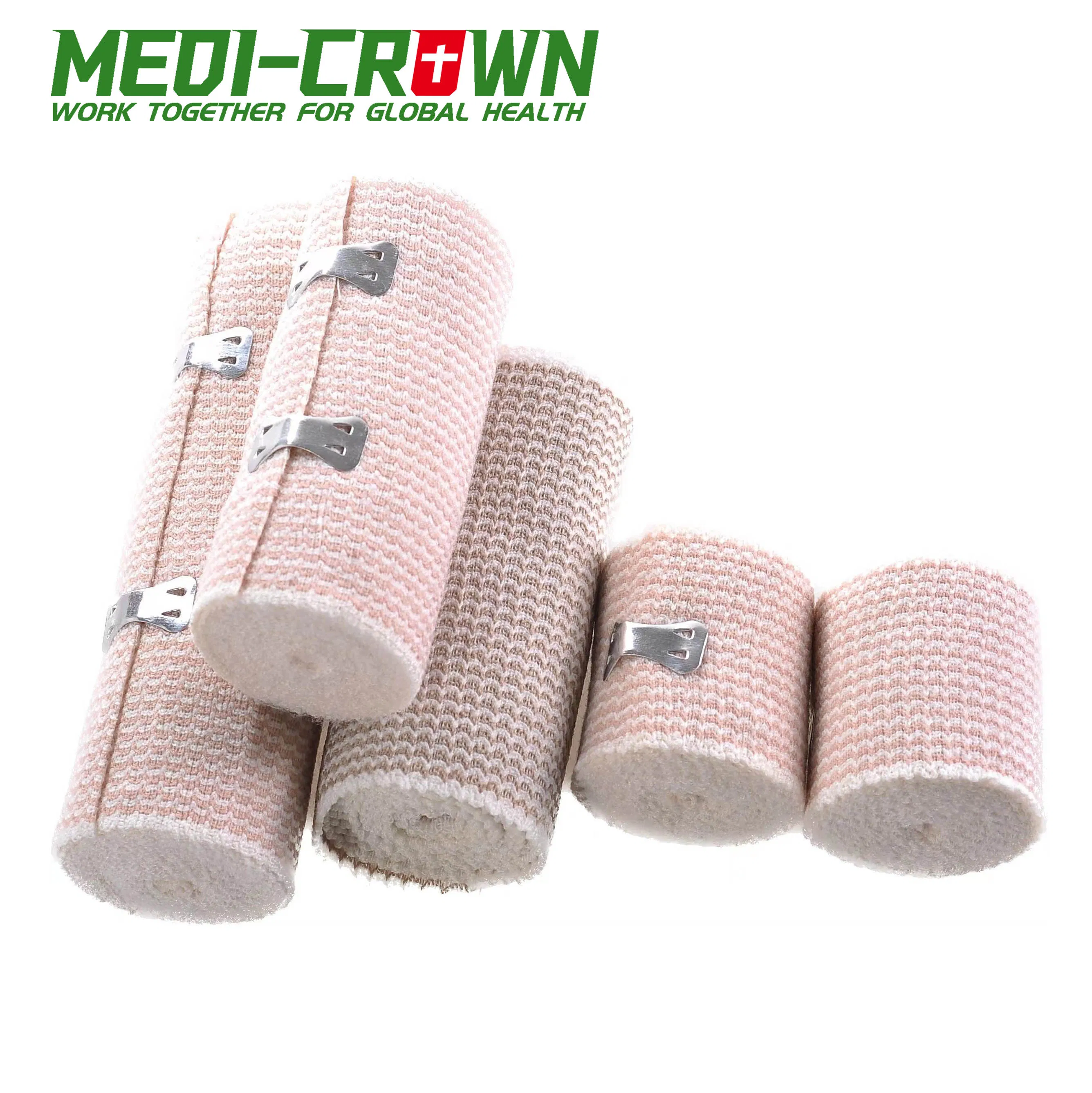 OEM Size Medical Disposable Cotton High Compression Bandage High Elastic Bandage First Aid Kits CE FDA ISO