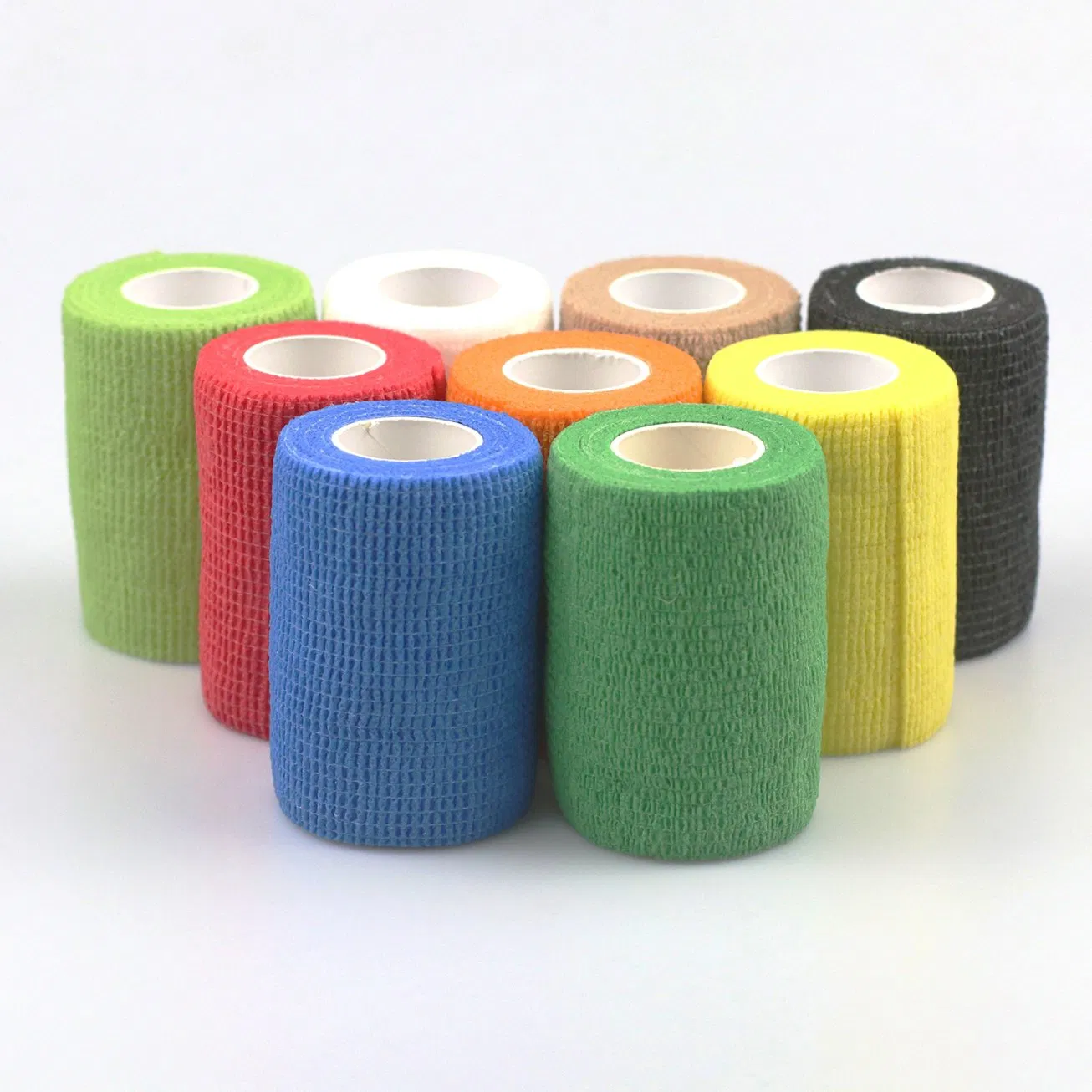 Self-Adhesive Cohesive Colorful Elastic Medical Compression Non-Woven Bandage on 7.5cm
