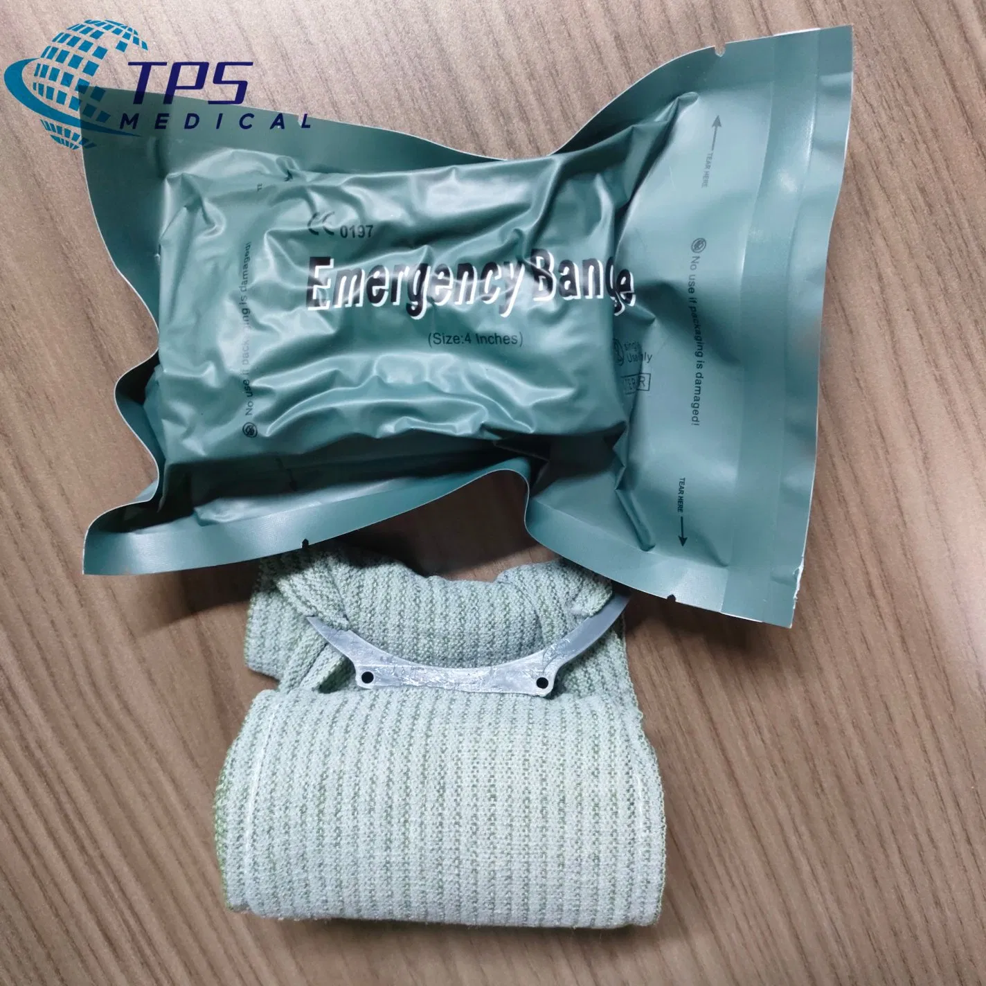 The Sterile Non-Adherent Pad Is Placed on The Wound Pressure Applicator Secondary Sterile Dressing Closure Bar and Quick and Easy Application Emergency Bandage